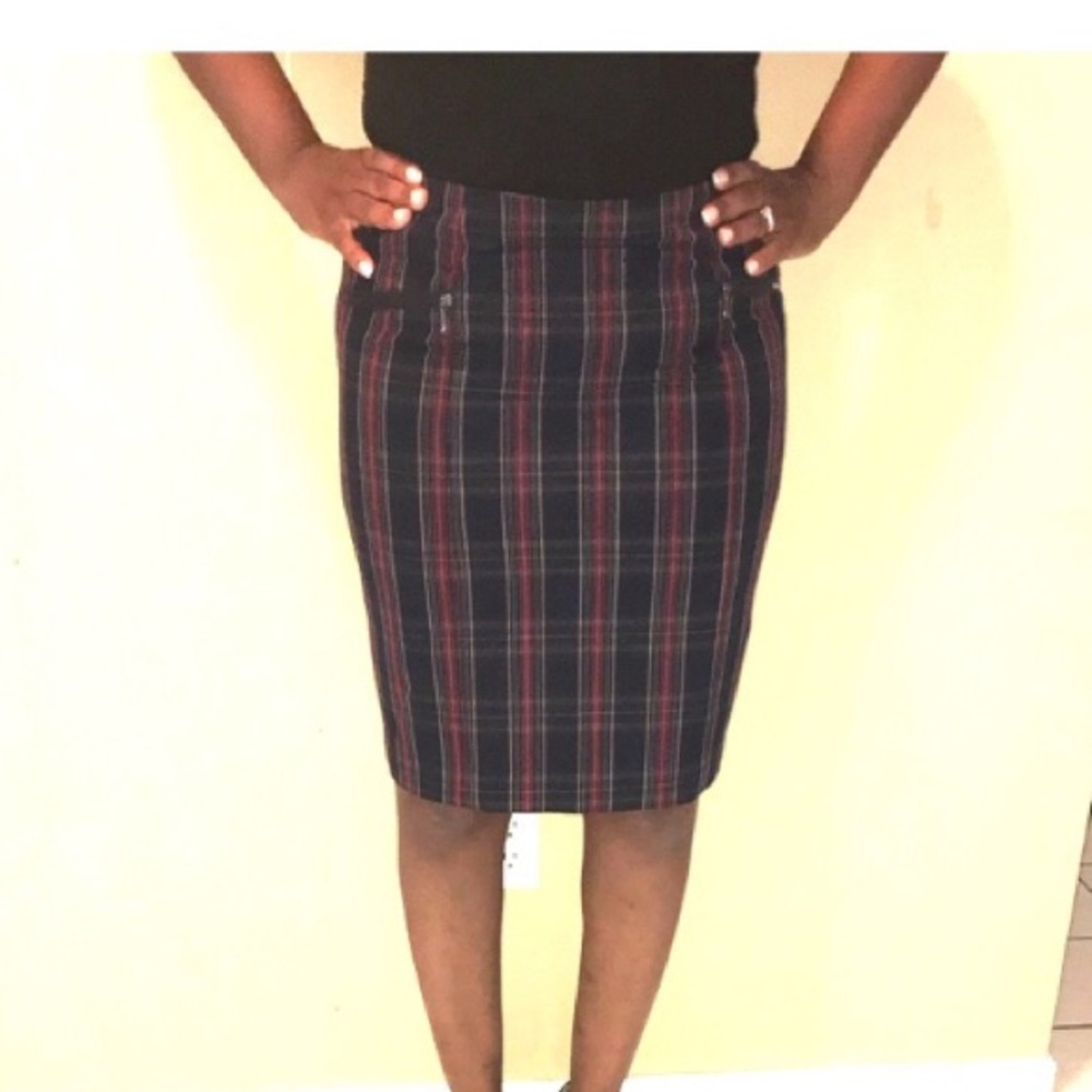 Navy Plaid School Girl Style Skirt! Love!!!!